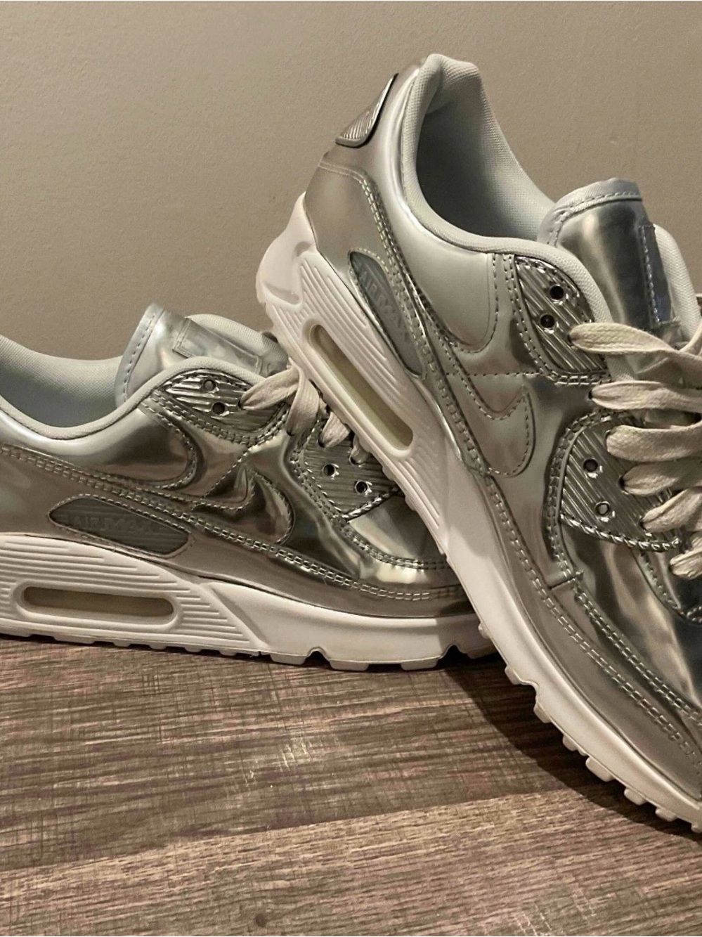Nike Women’s Metallic Silver Air Max Sneakers